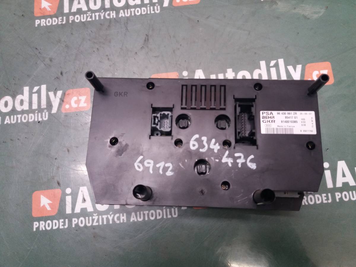 Panel ovládání klimatizace  Peugeot 307 iAutodily 2