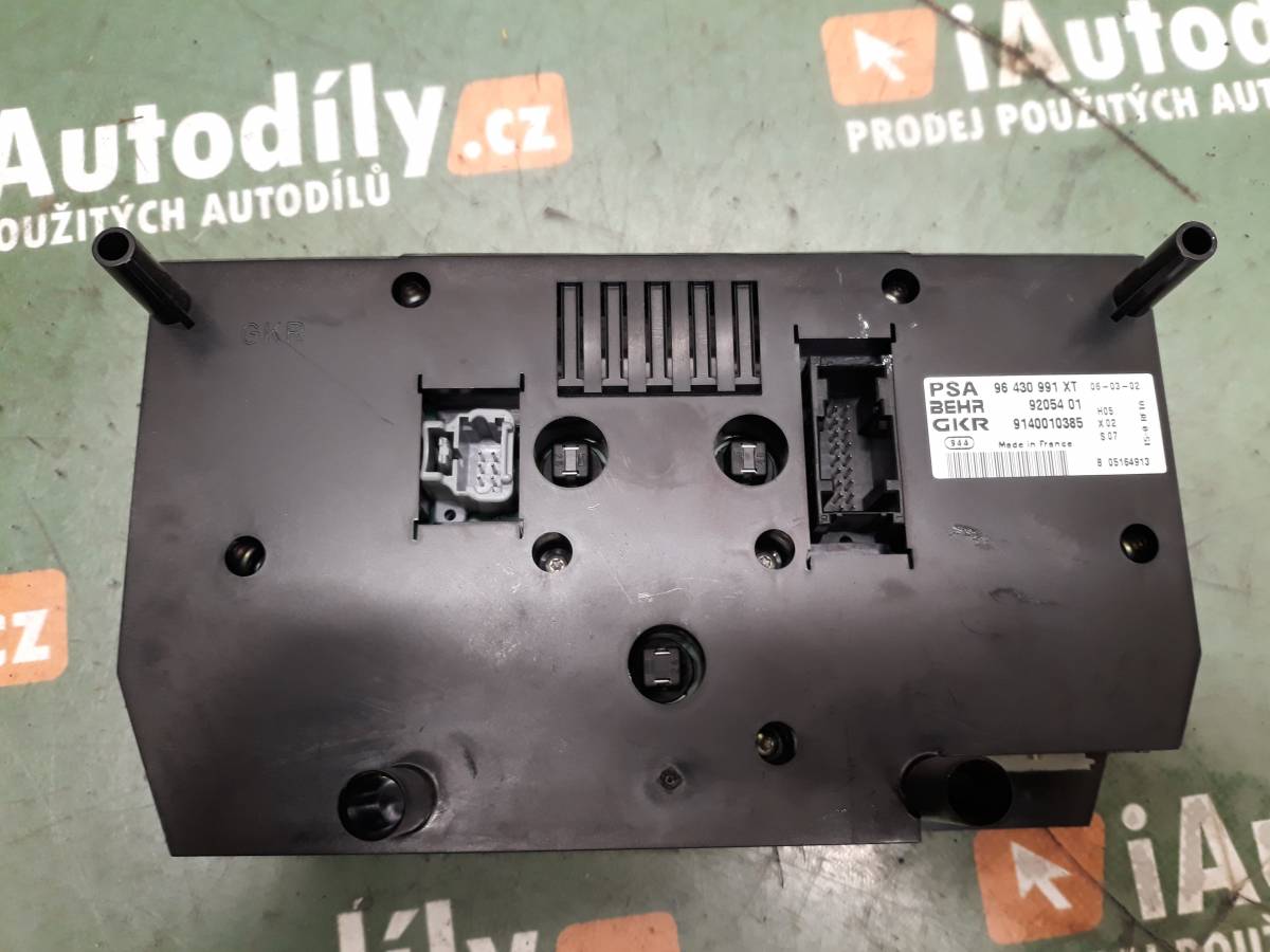 Panel ovládání klimatizace  PEUGEOT 307 iAutodily 2