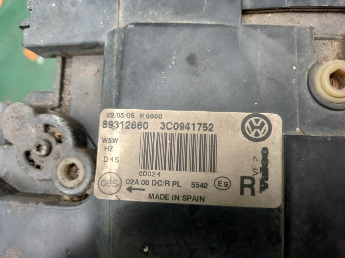 Světlo PP xenon 3c0941752 VOLKSWAGEN PASSAT iAutodily 4