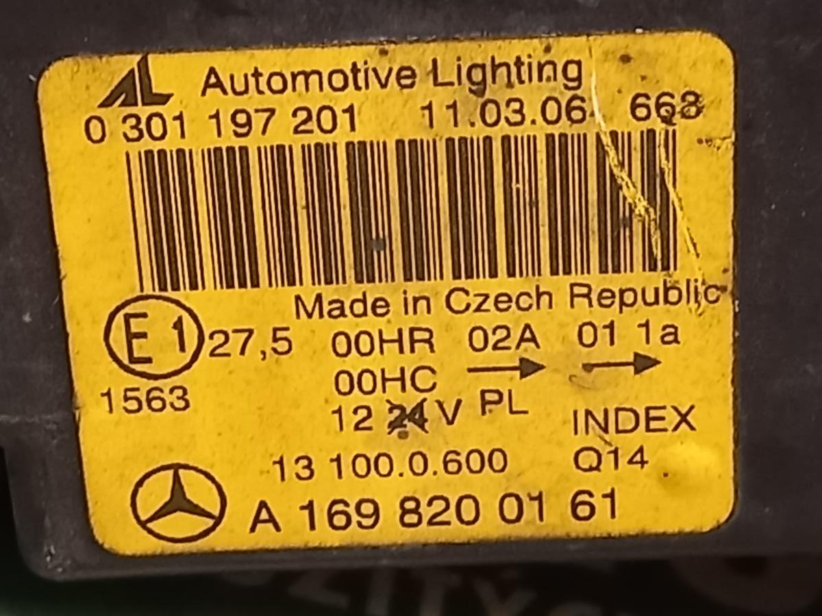 Světlo LP Halogen a1698200161 MERCEDES-BENZ A iAutodily 3