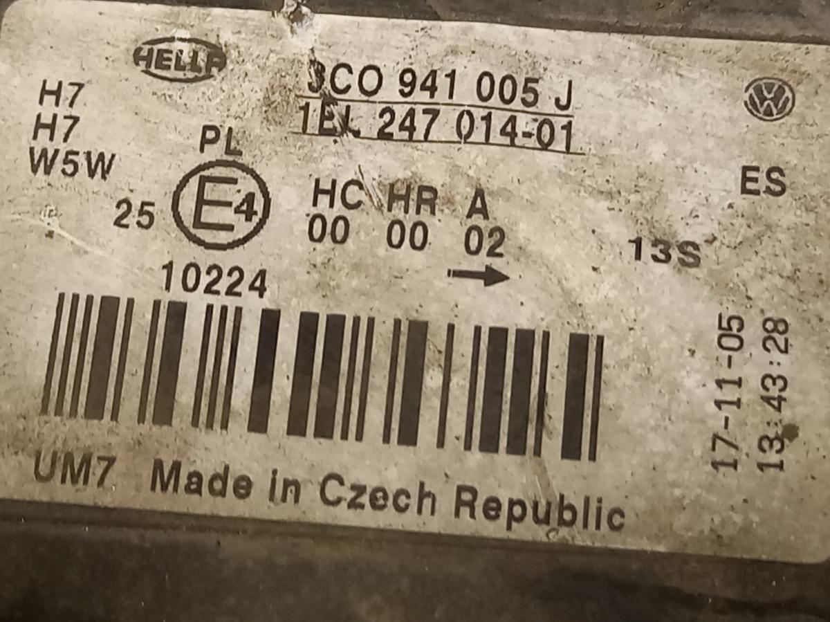 Světlo LP Halogen 3c0941005J VOLKSWAGEN PASSAT iAutodily 3