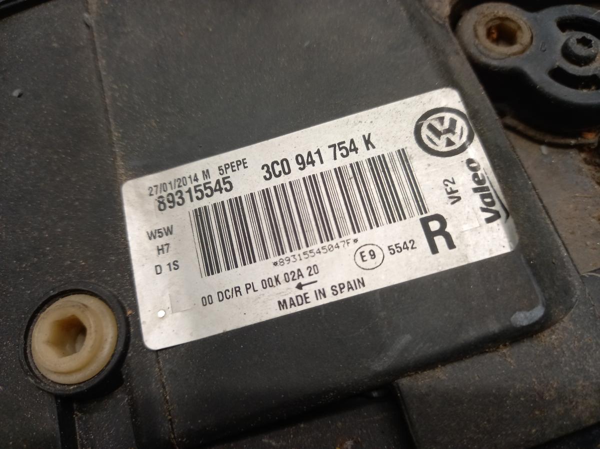 Světlo PP Halogen 3C0941754K VOLKSWAGEN PASSAT iAutodily 3