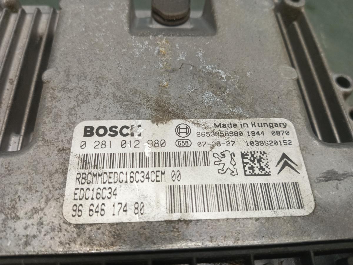 Řídící jednotka motoru 9653958980 CITROËN C4 PICASSO iAutodily 3