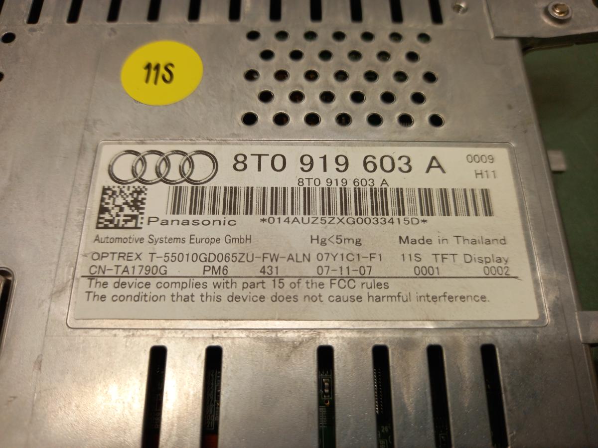 Palubní displej 8T0919603A AUDI A4 iAutodily 3