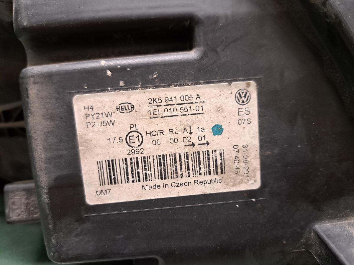 Světlo LP Halogen 2k941005a VOLKSWAGEN CADDY iAutodily 3